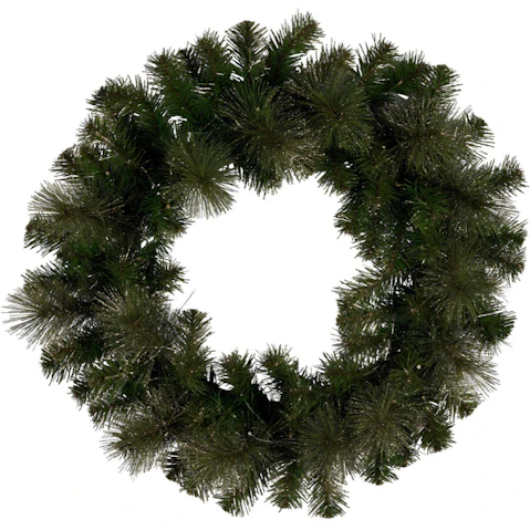 Christabelle 61cm Glittery Gold Pine re-Lit Christmas Wreath with LED Lights