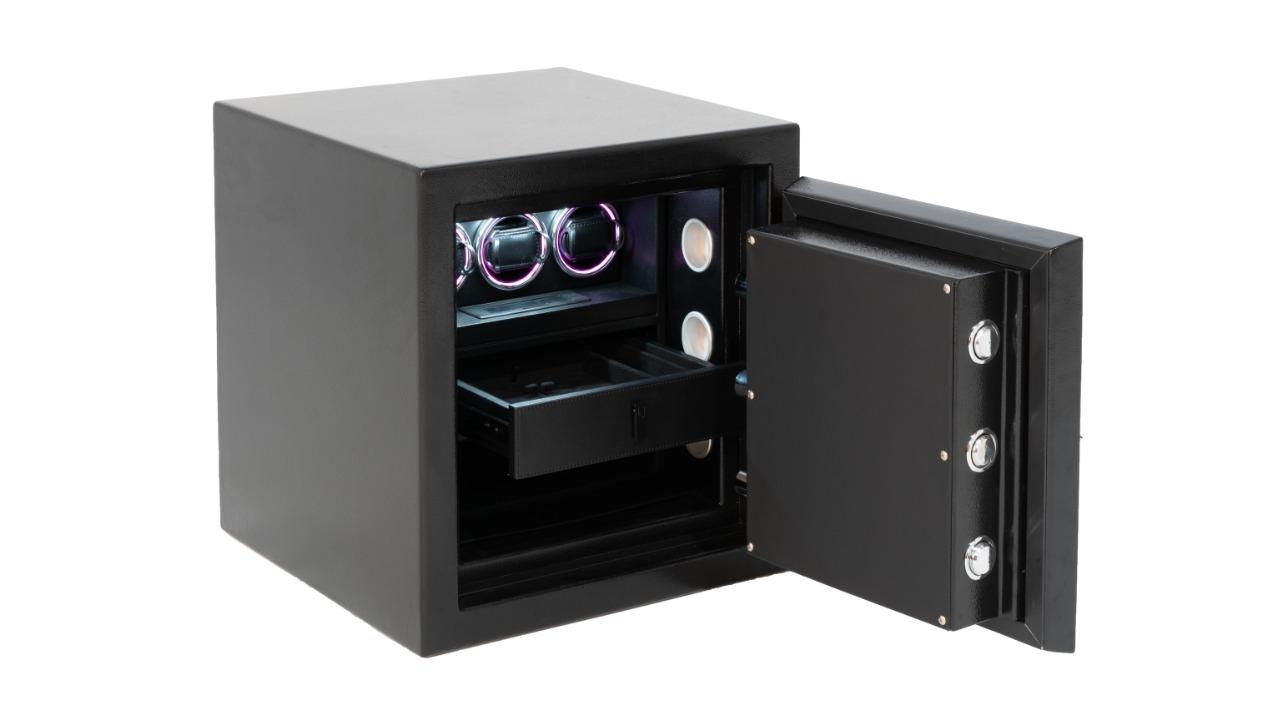 Sentinel Safes Timeless 1 Electronic Keypad - 3 Watch Winders