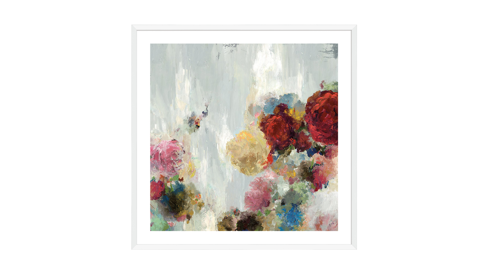 La Grolla September II White Frame Wall Art - 74 x 74cm