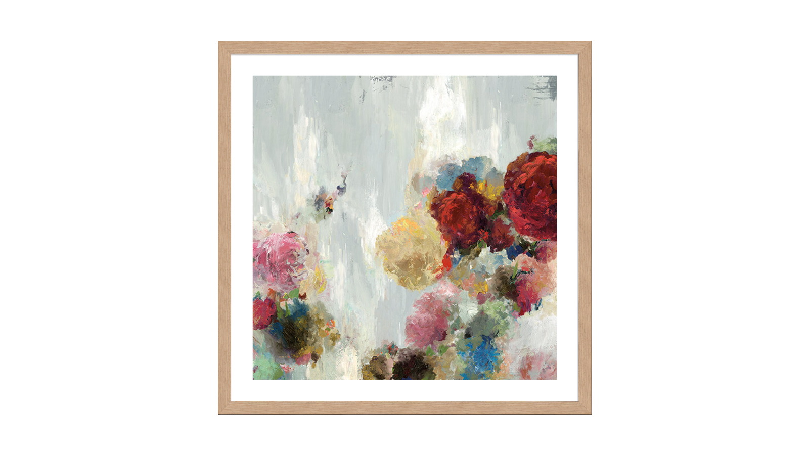 La Grolla September II Natural Frame Wall Art - 96 x 96cm