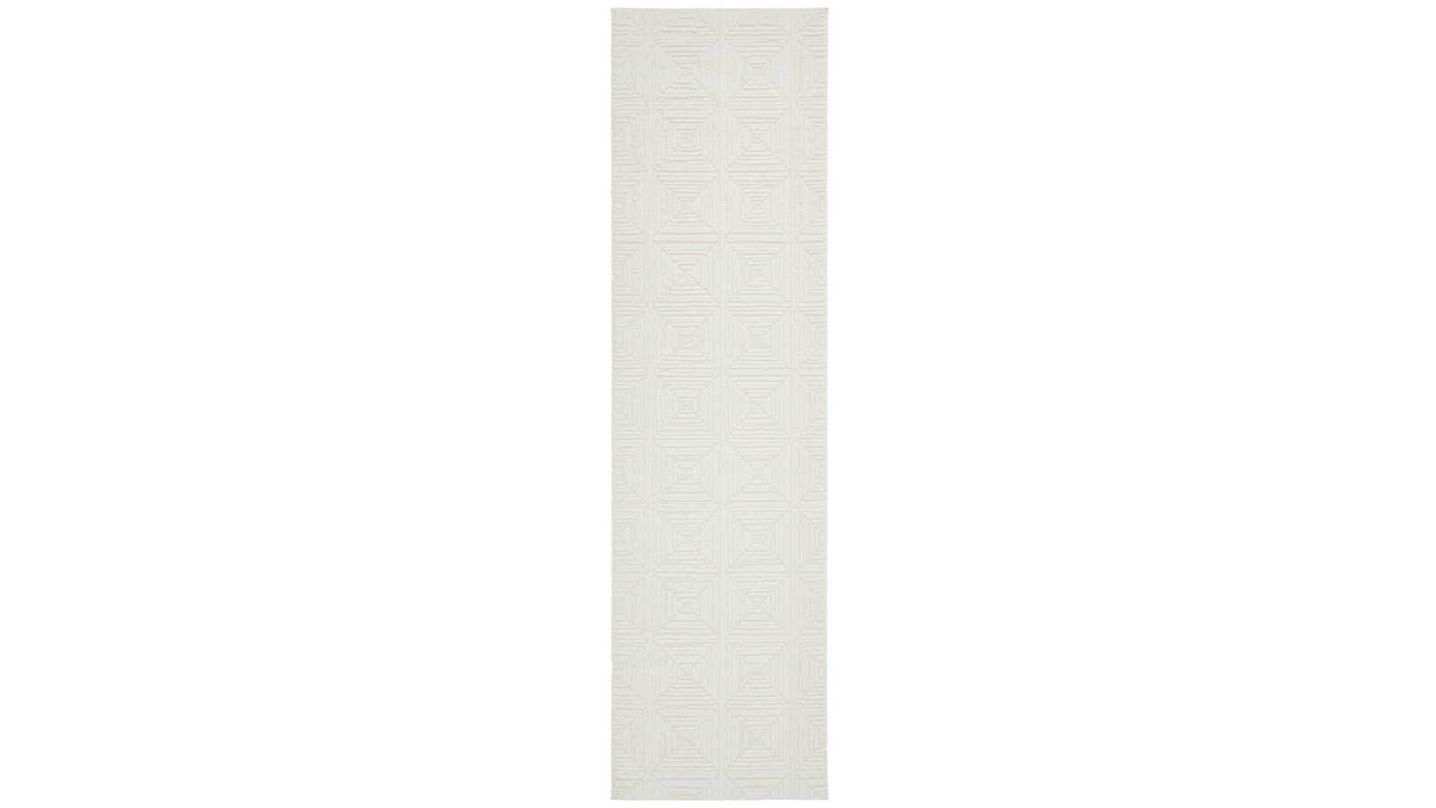The Weave Studio Celine Shilo White Runner Rug