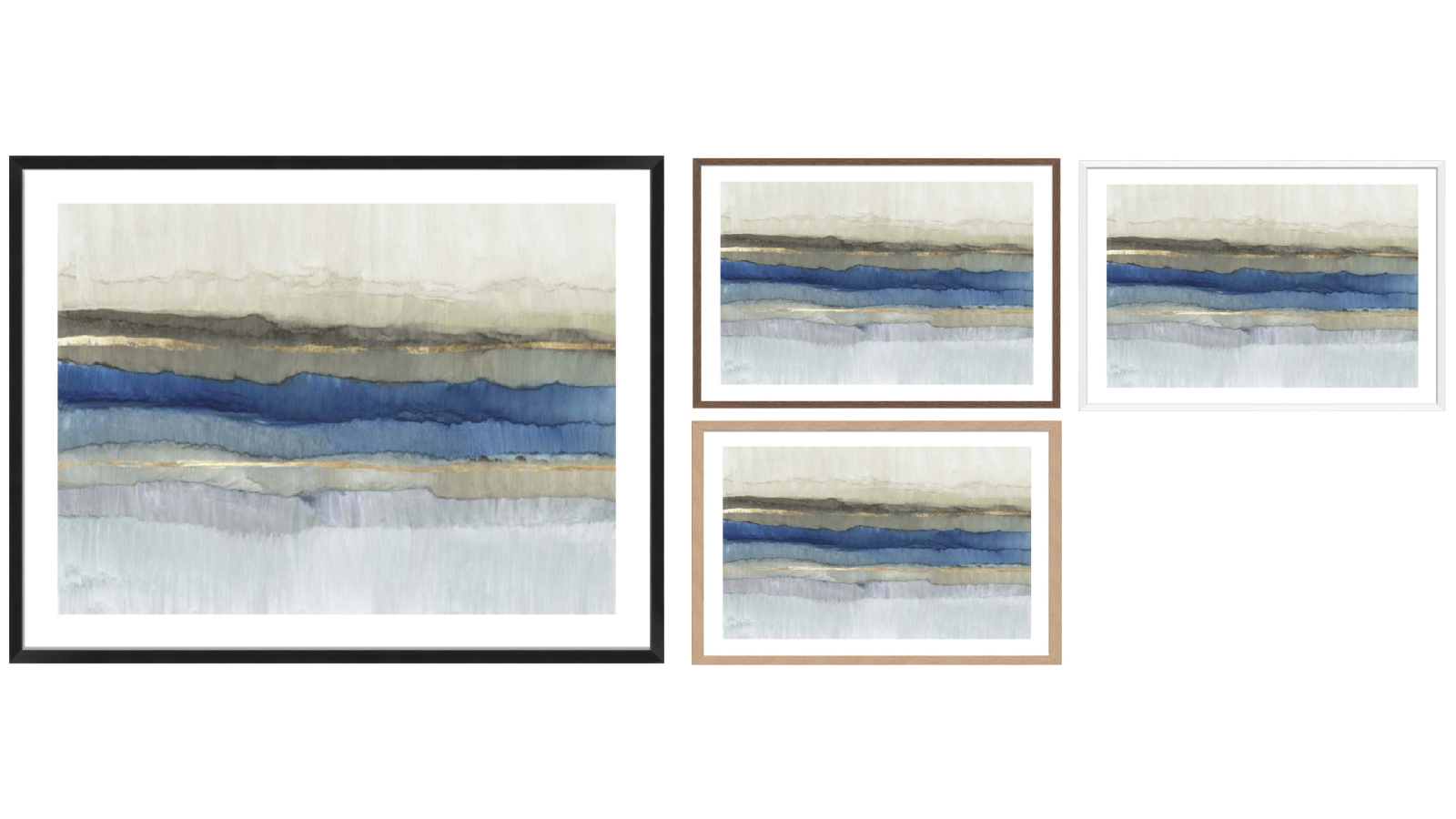 La Grolla Serene Blue Layers Frame Wall Art