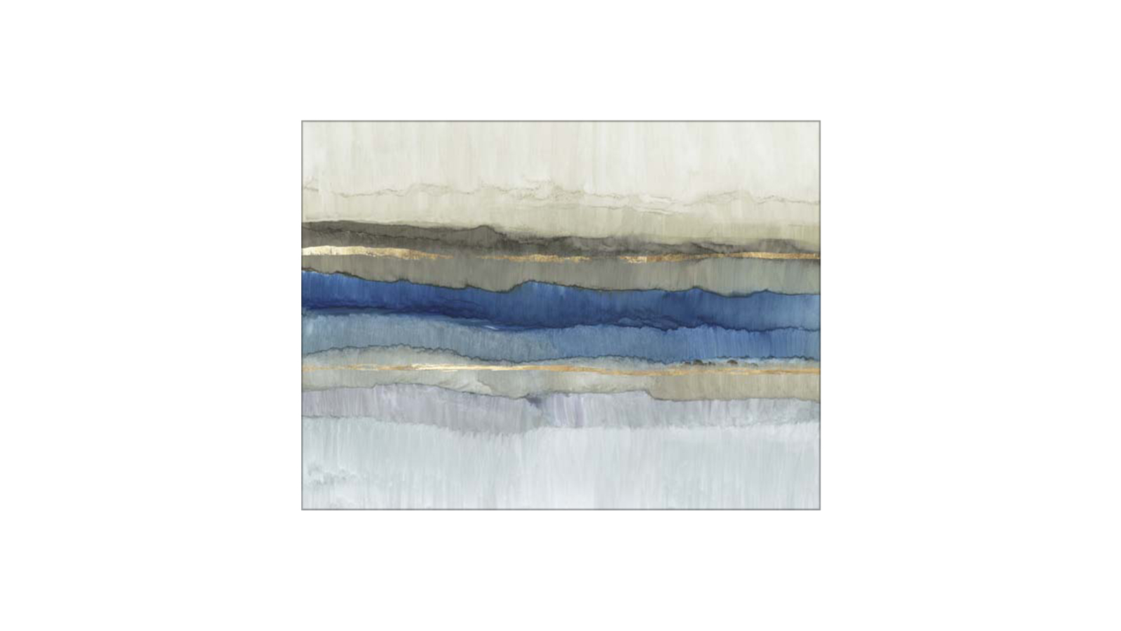 La Grolla Serene Blue Layers Unframed Canvas Wall Art