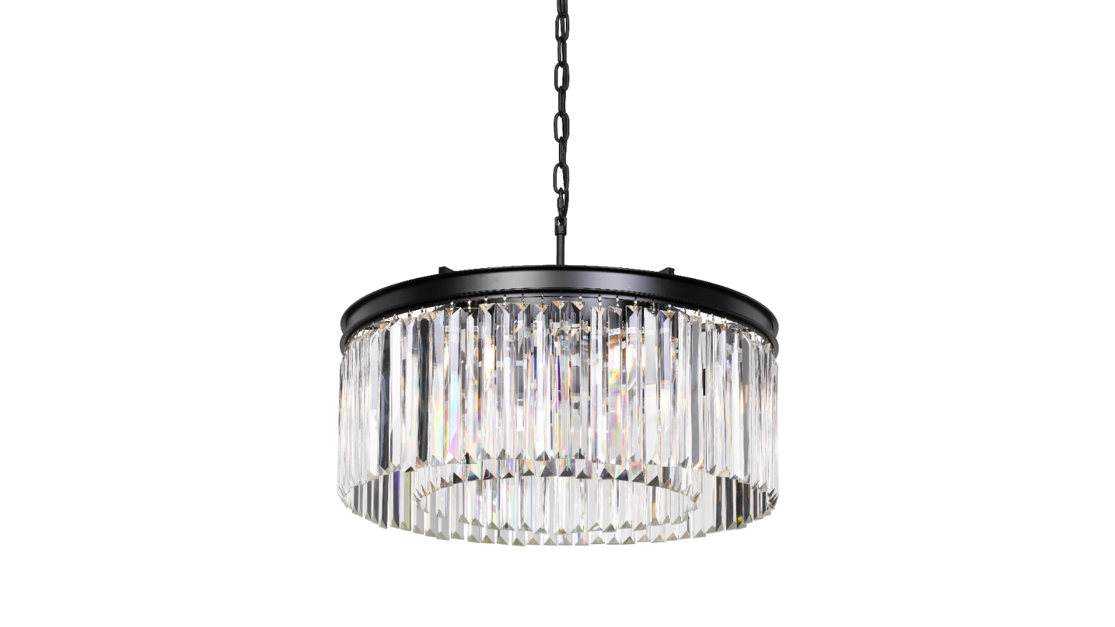 Pretty & Practical Zanolux Crystal Frame Lighting Kit with Separate Crystal