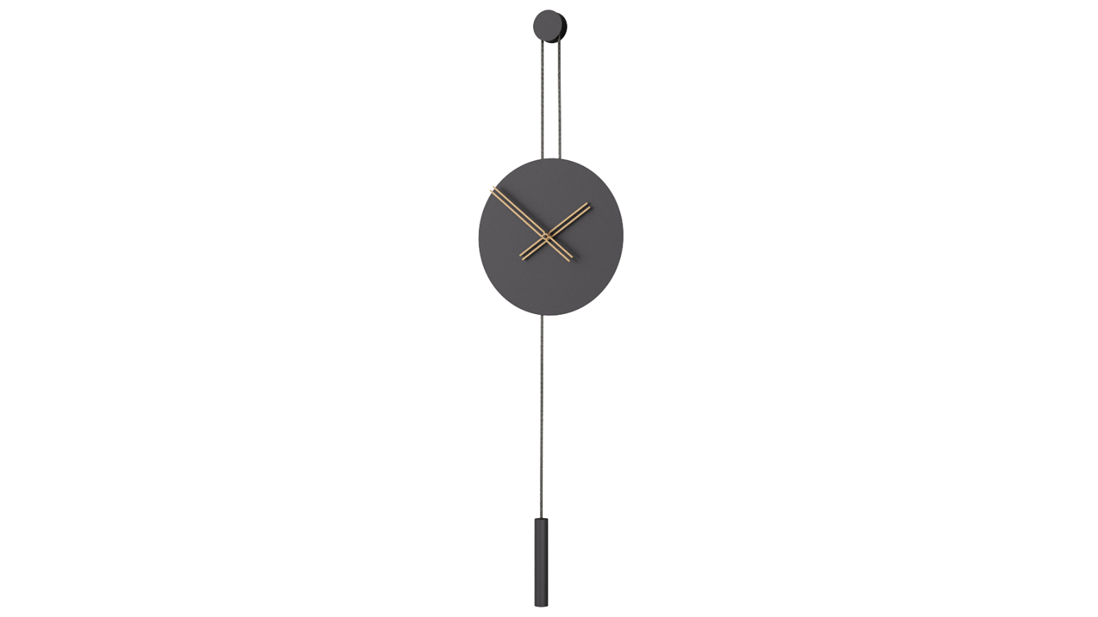 Mclocks 45 Serenity Wall Clock - Black/Oak