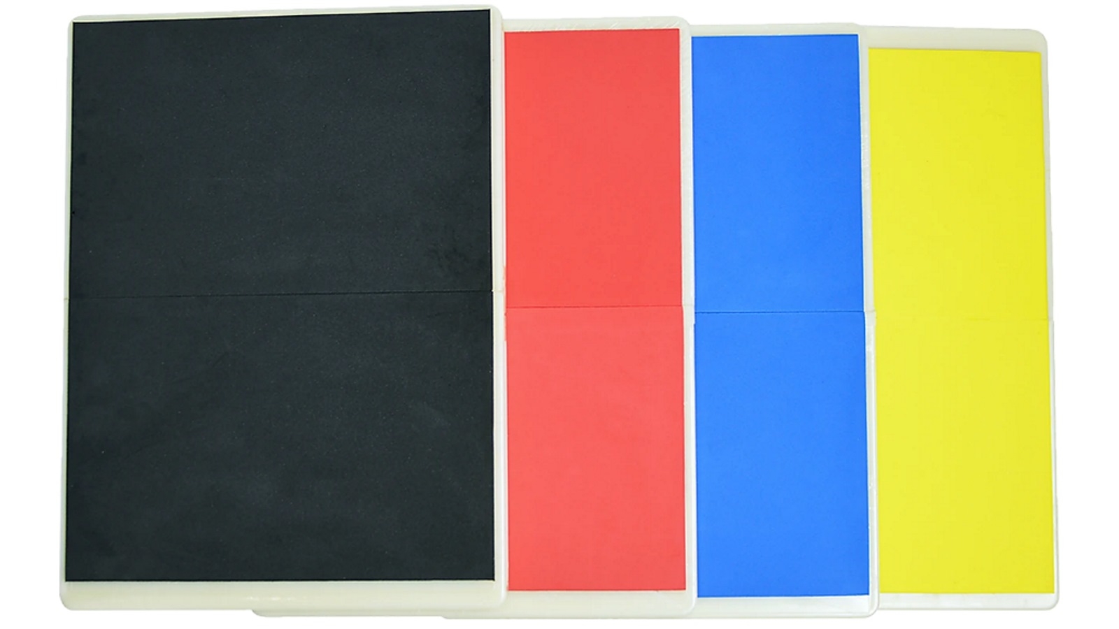 Serrano Martial Arts Supply Rebreakable Board Taekwondo, MMA, Karate-Set - Yellow, Blue, Red & Black