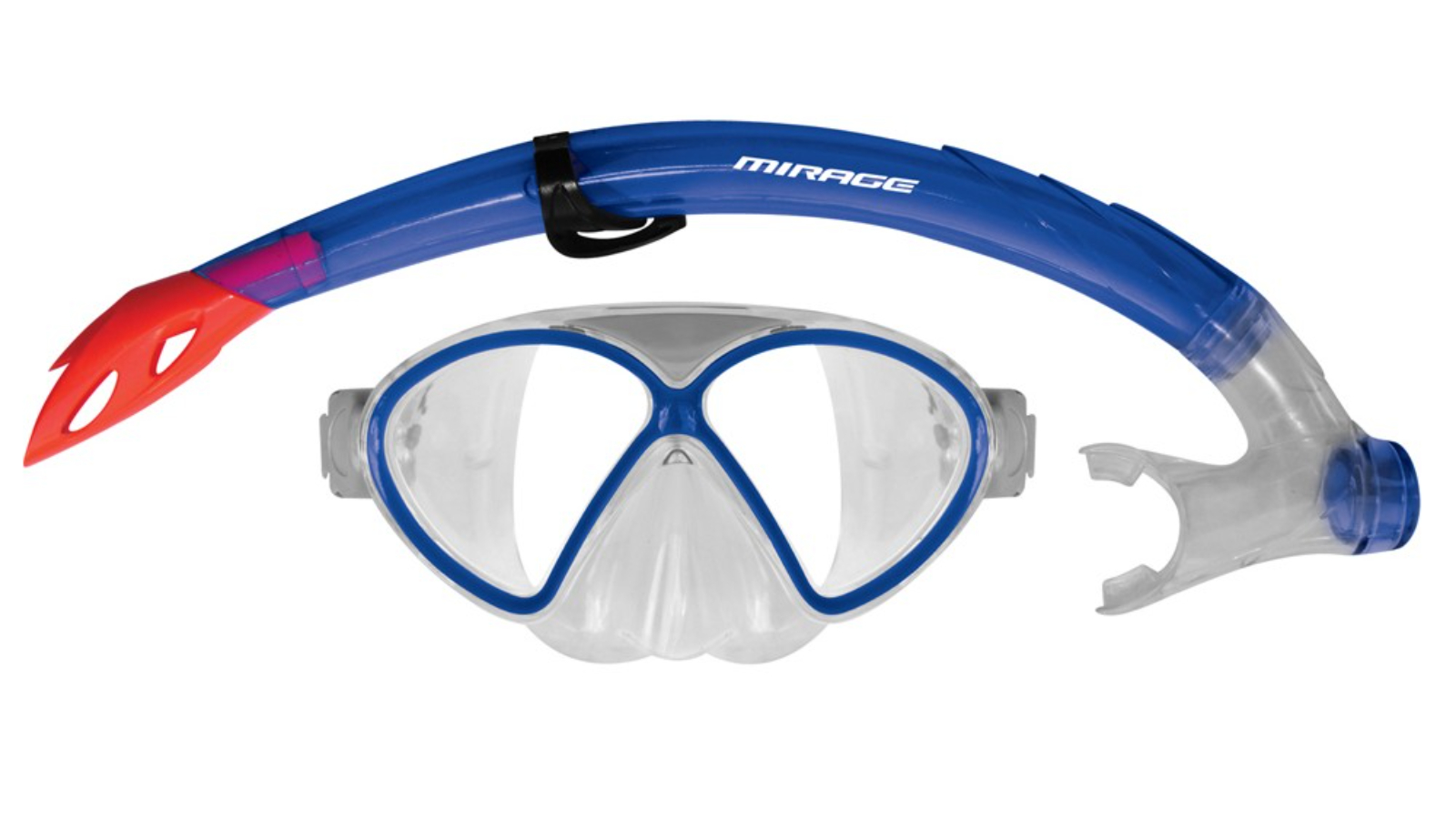 Mirage Junior/Kids Silitex Watersports Goggle Mask/Snorkel - Blue