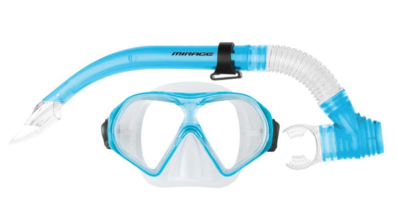 Mirage Adult Watersports Silitex Goggle Mask/Snorkel Set - Blue