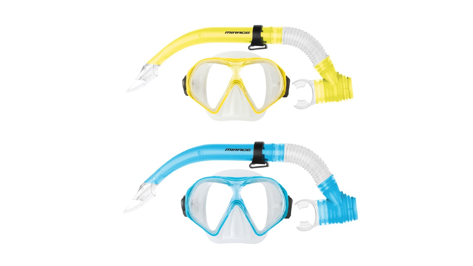 Mirage Adult Watersports Silitex Goggle Mask/Snorkel Set