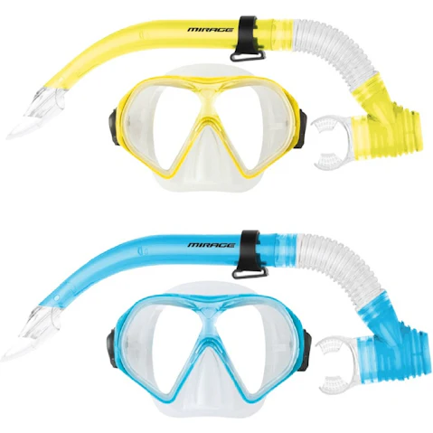 Mirage Adult Watersports Silitex Goggle Mask/Snorkel Set