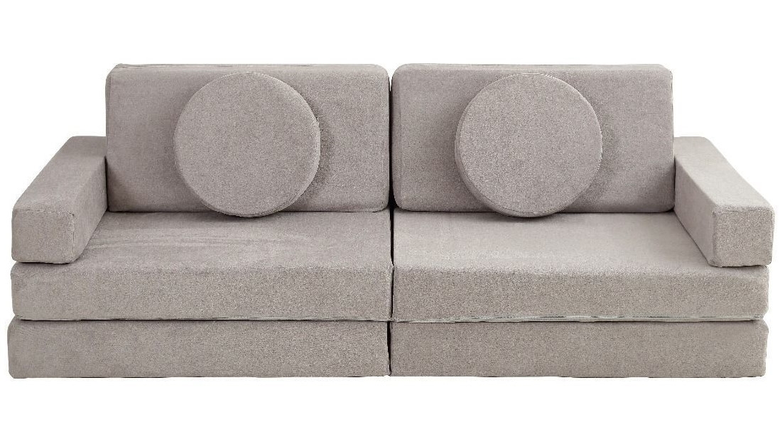 All 4 Kids Ethan 10-Piece Modular Play Couch - Grey