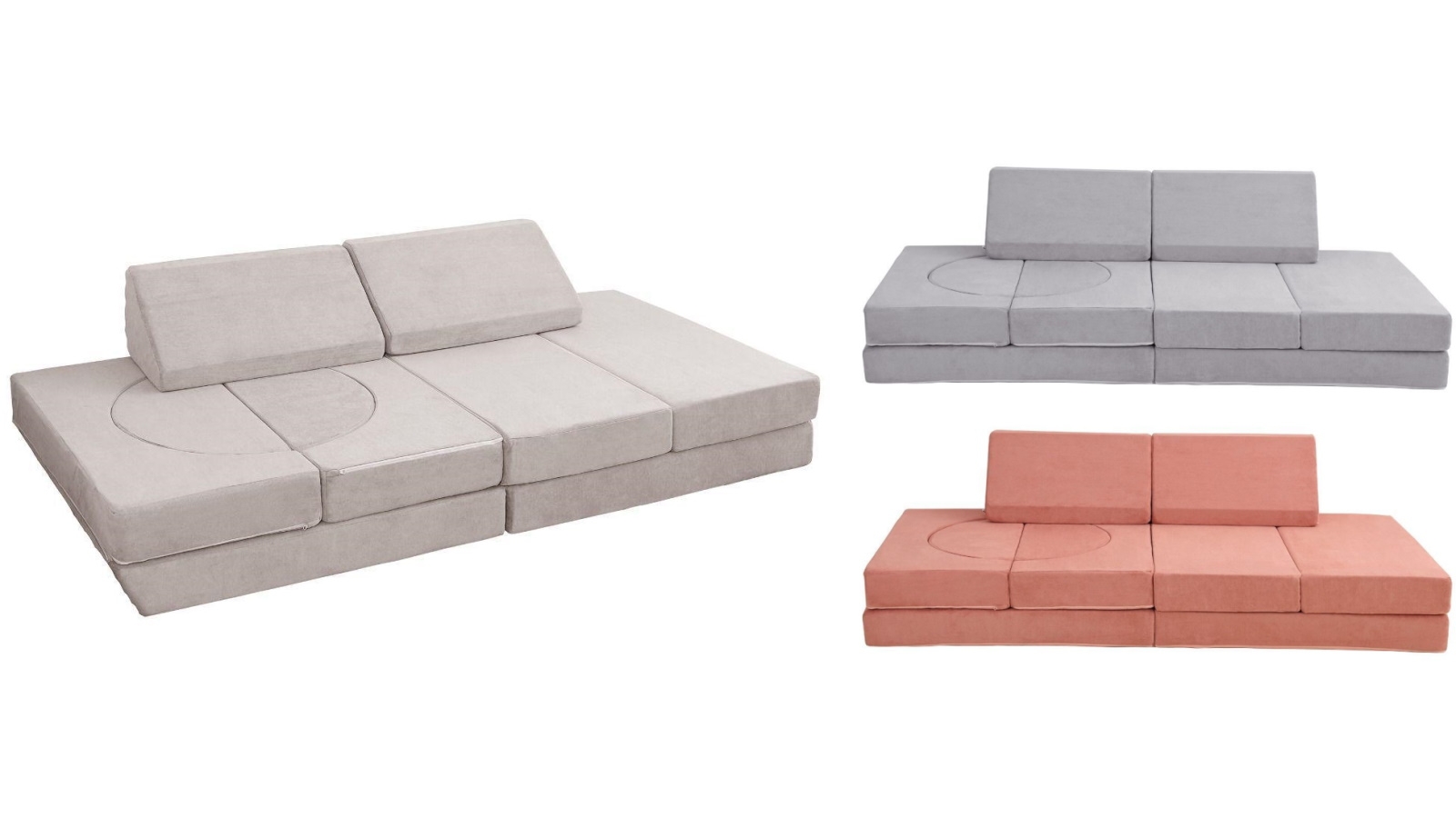 All 4 Kids Ollie 10-Piece Modular Play Couch Set