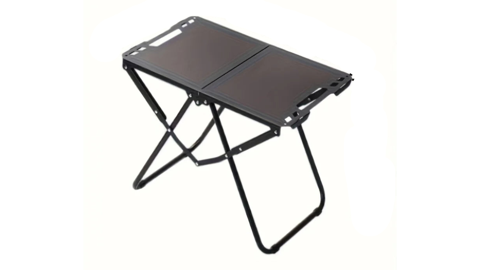 NNEOBA Folding Camping Table with Carry Handle Tripod Base - Black