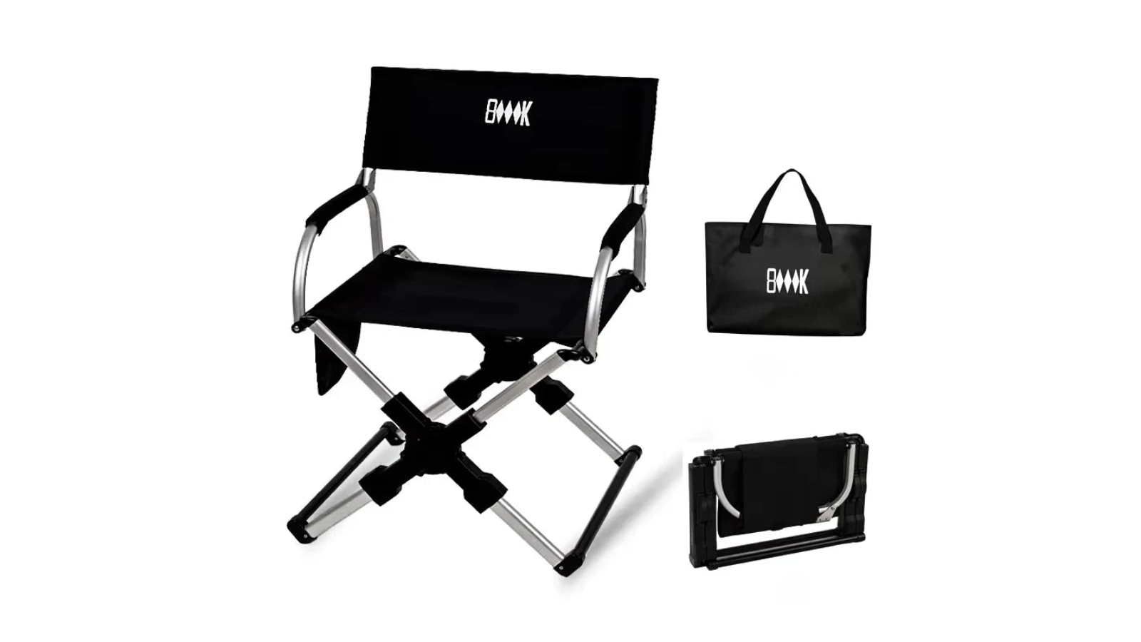 NNEOBA Foldable Aluminum Camping Seat - Black