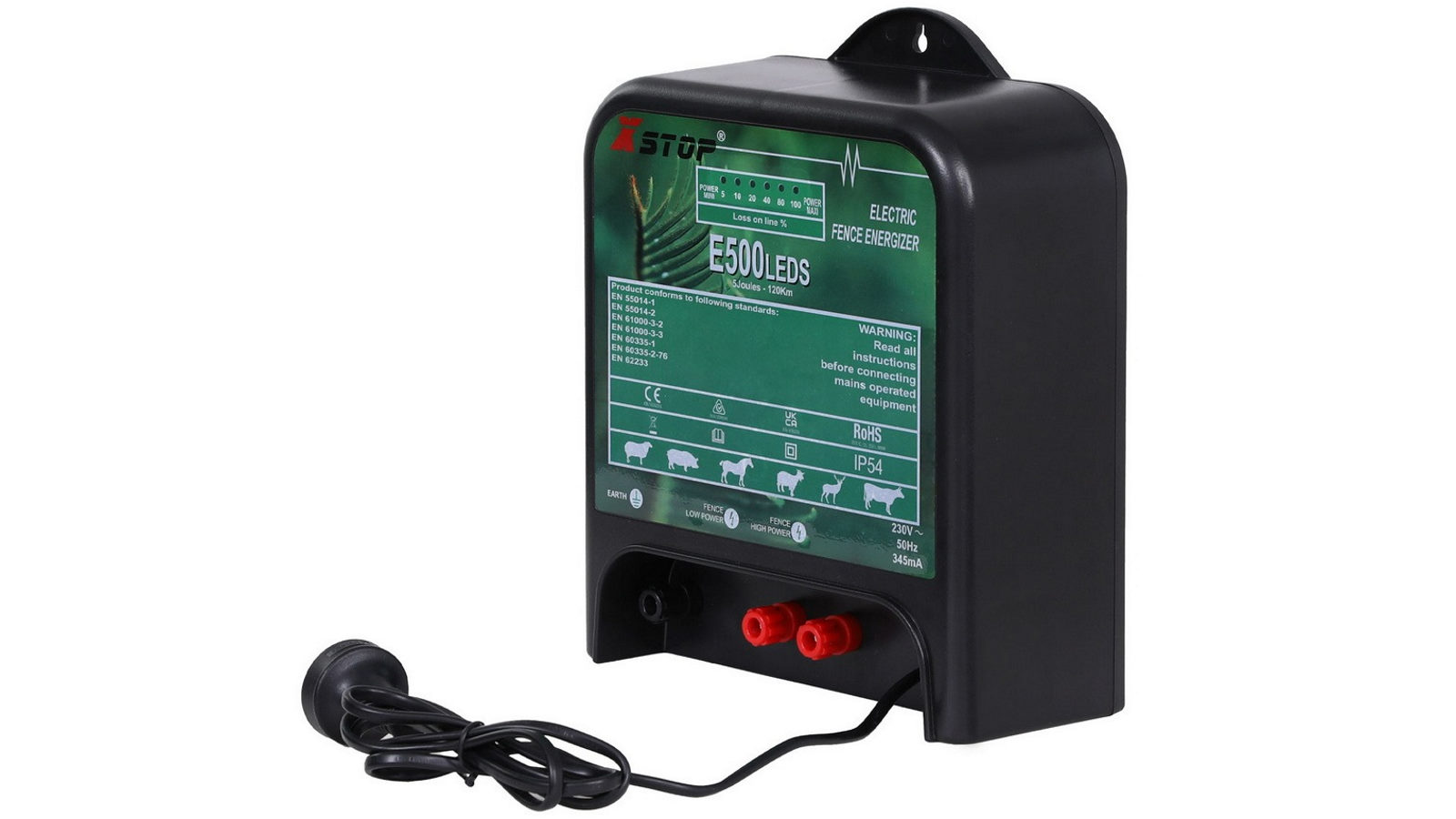 XSTOP 5J 220-240V 120km Electric Fence Energiser 