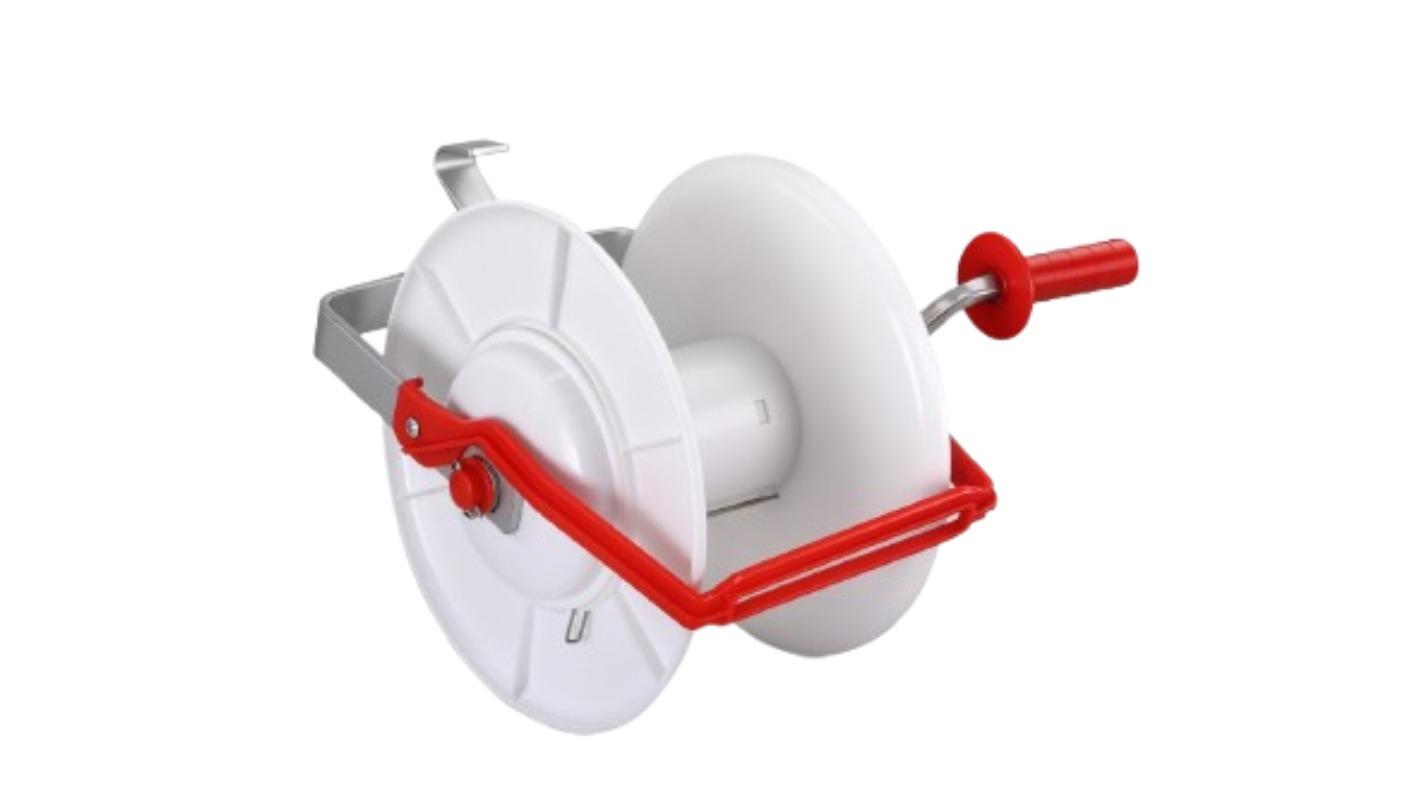 Giantz Reel Geared Portable Polywire Farm Electric Fence - White