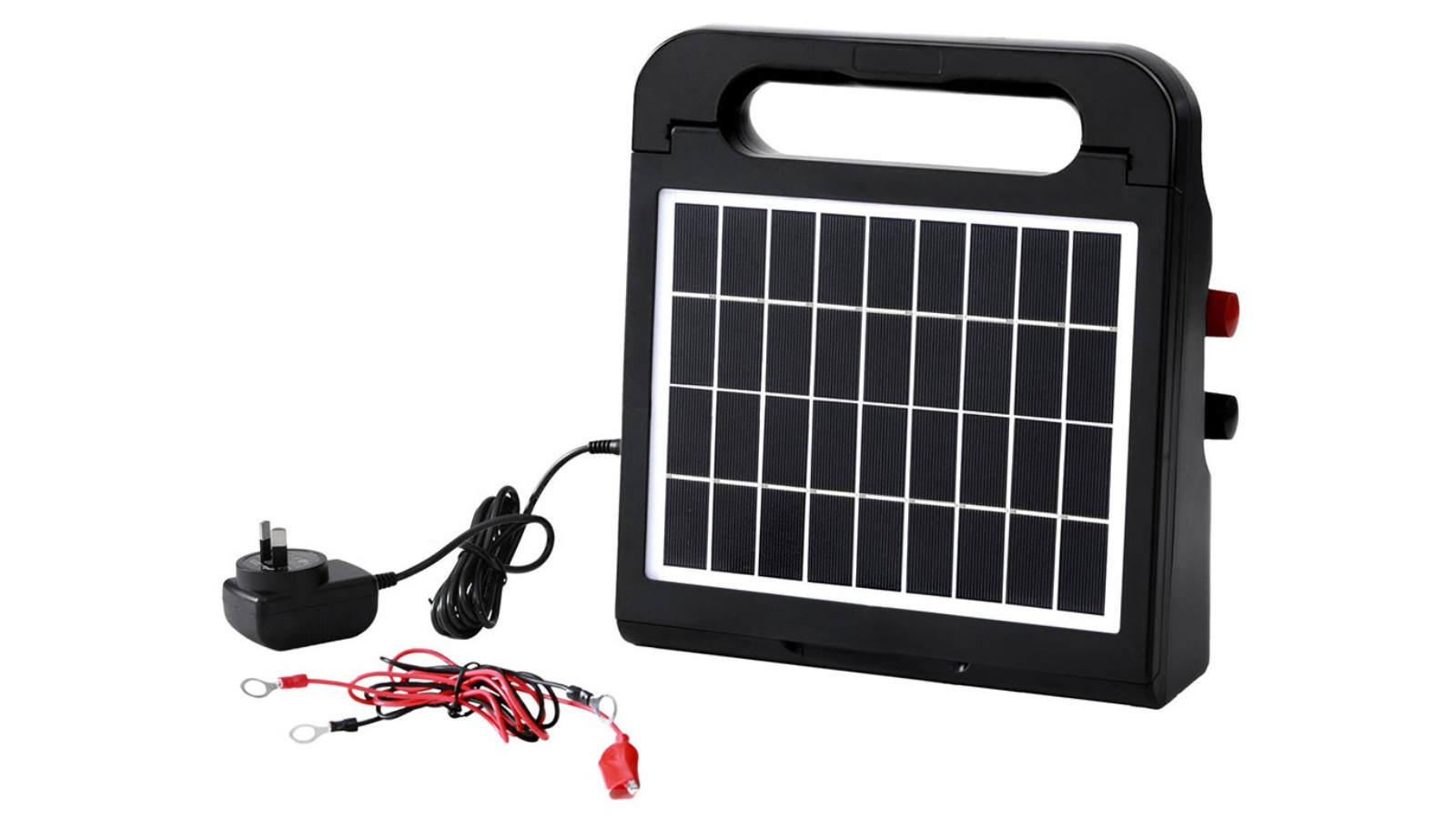 Giantz 10km Electric Fence Energiser Solar Farm 0.3J