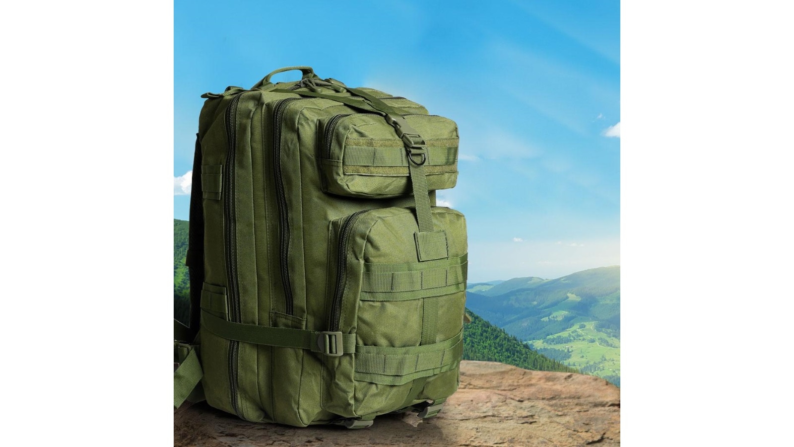 Slimbridge 40L Military Tactical Hiking Camping Backpack Harvey