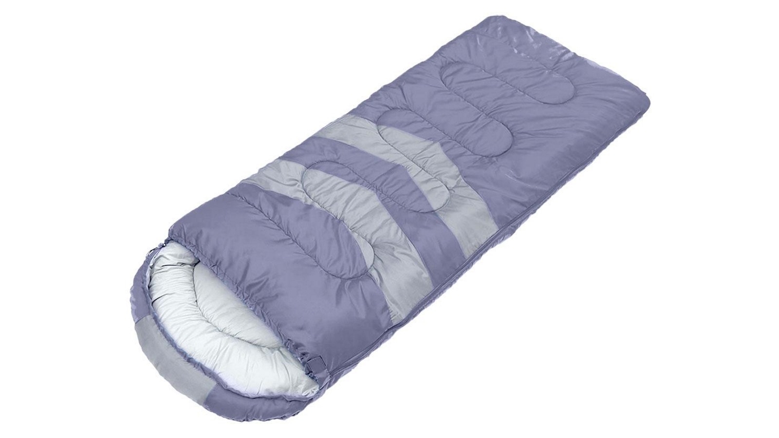 Mountview Single Sleeping Bag Outdoor Camping Hiking Thermal -10℃ Tent - Grey