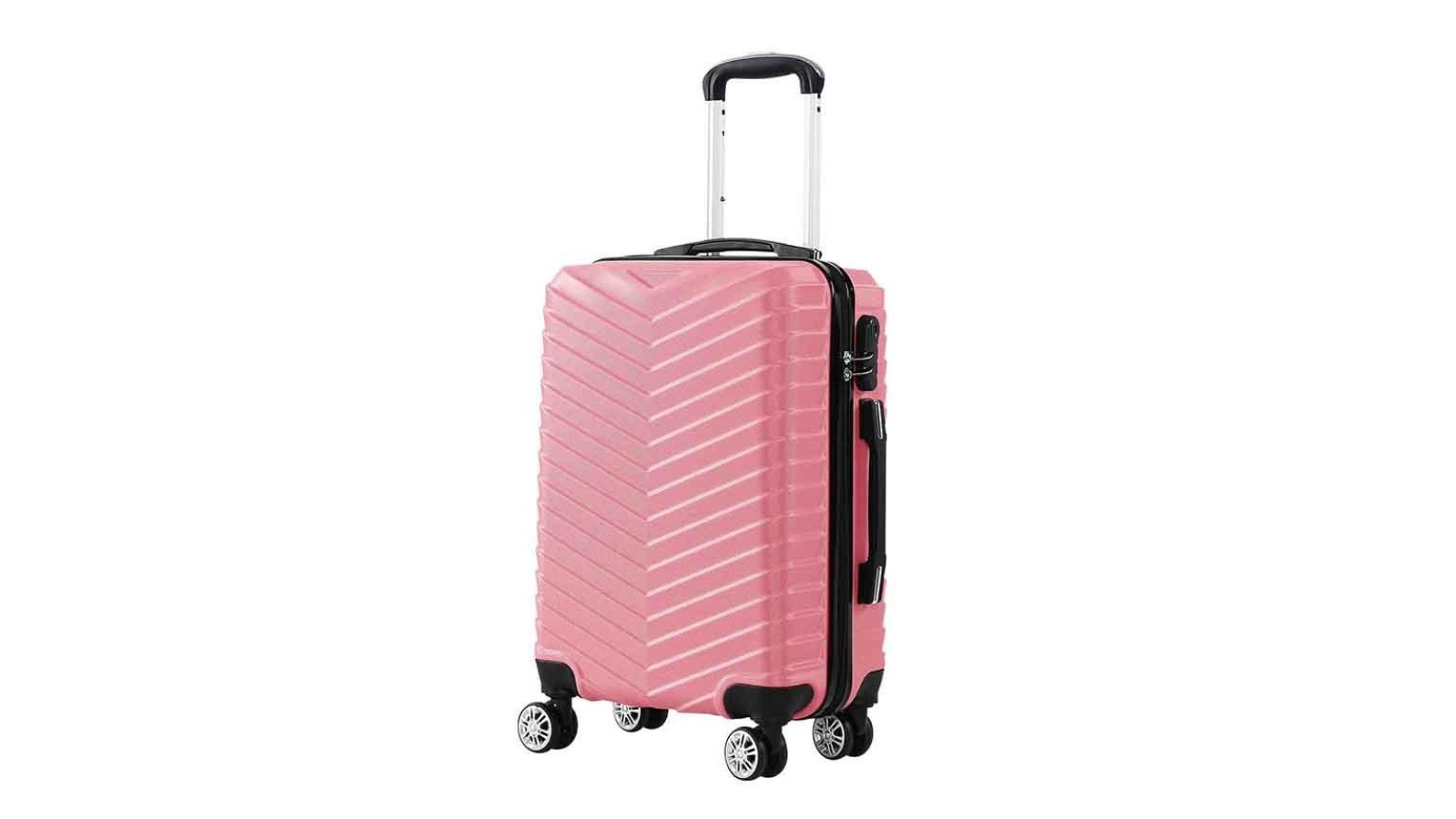Slimbridge 20inch Travel Luggage Suitcase - Rose Gold