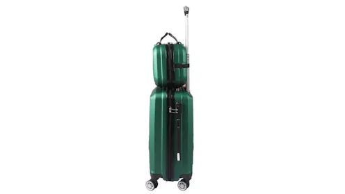 QIMER Y02 20 Inch Carry-On Luggage - Polycarbonate Hard Shell, TSA Lock, 4 Spinner Wheels, Airline Approved
