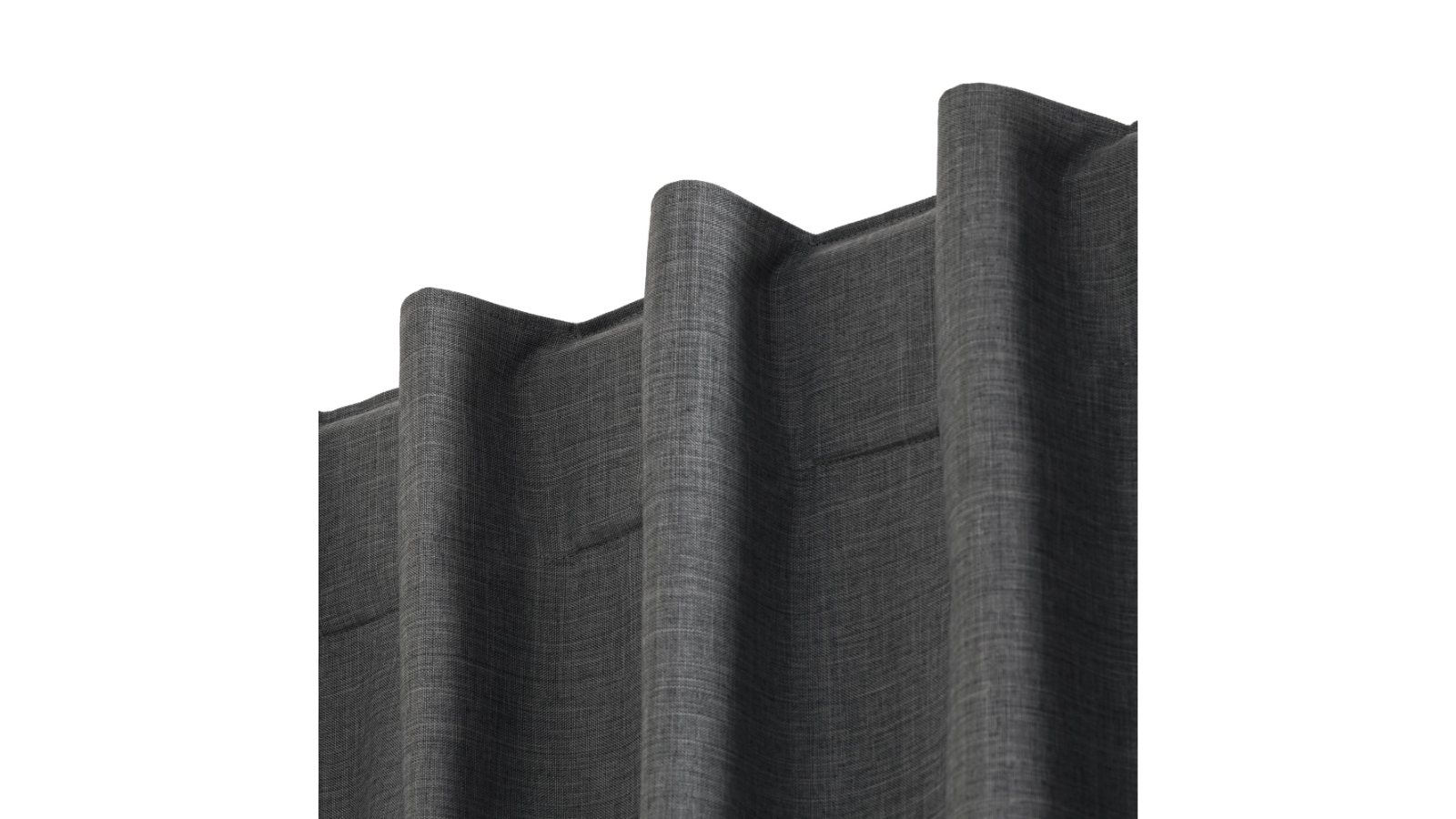 Sherwood Alva Faux Linen Blockout Concealed Tab Top Pepper Curtain Pair