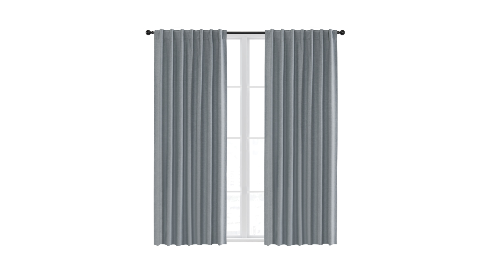 Sherwood Ocean Blue Home Blockout Concealed Tab Top Curtain - 90 x 223cm