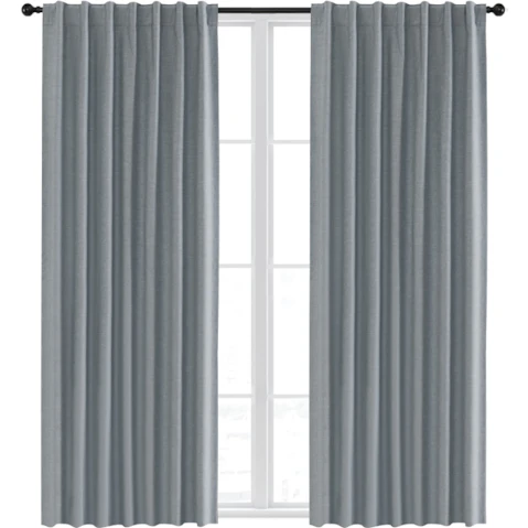 Sherwood Ocean Blue Home Blockout Concealed Tab Top Curtain