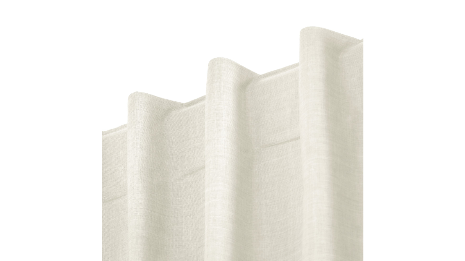 Sherwood Alva Faux Linen Blockout Concealed Tab Top Oat Curtain Pair