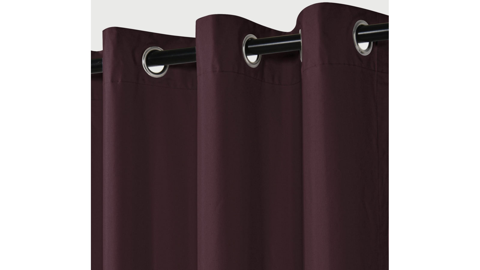 Sherwood 140 x 223cm Home Orlando Blockout Eyelet Curtain Pair - Plum