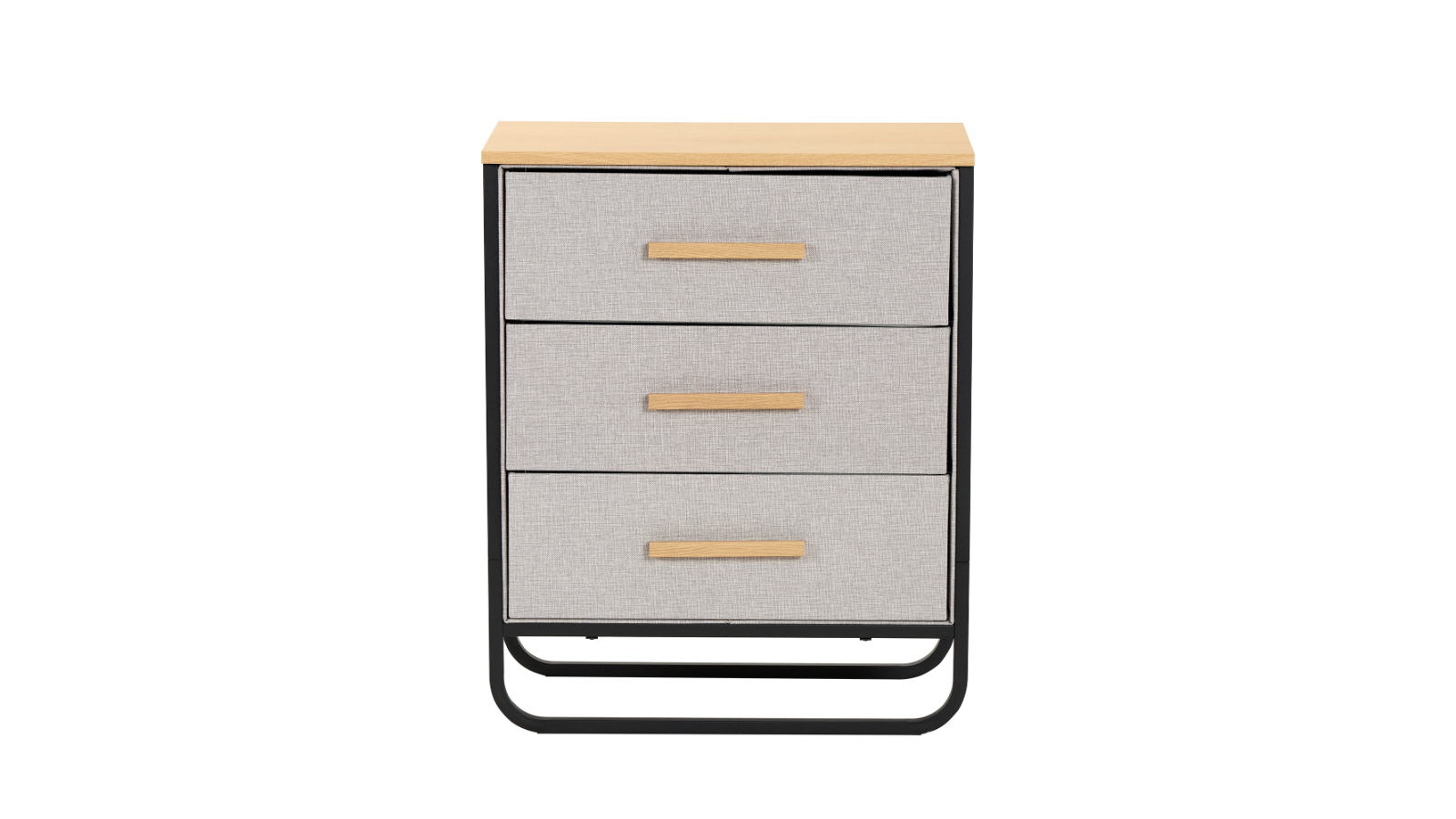 Sherwood Selene 3-Drawer Fabric Dresser - 60 x 35 x 73cm