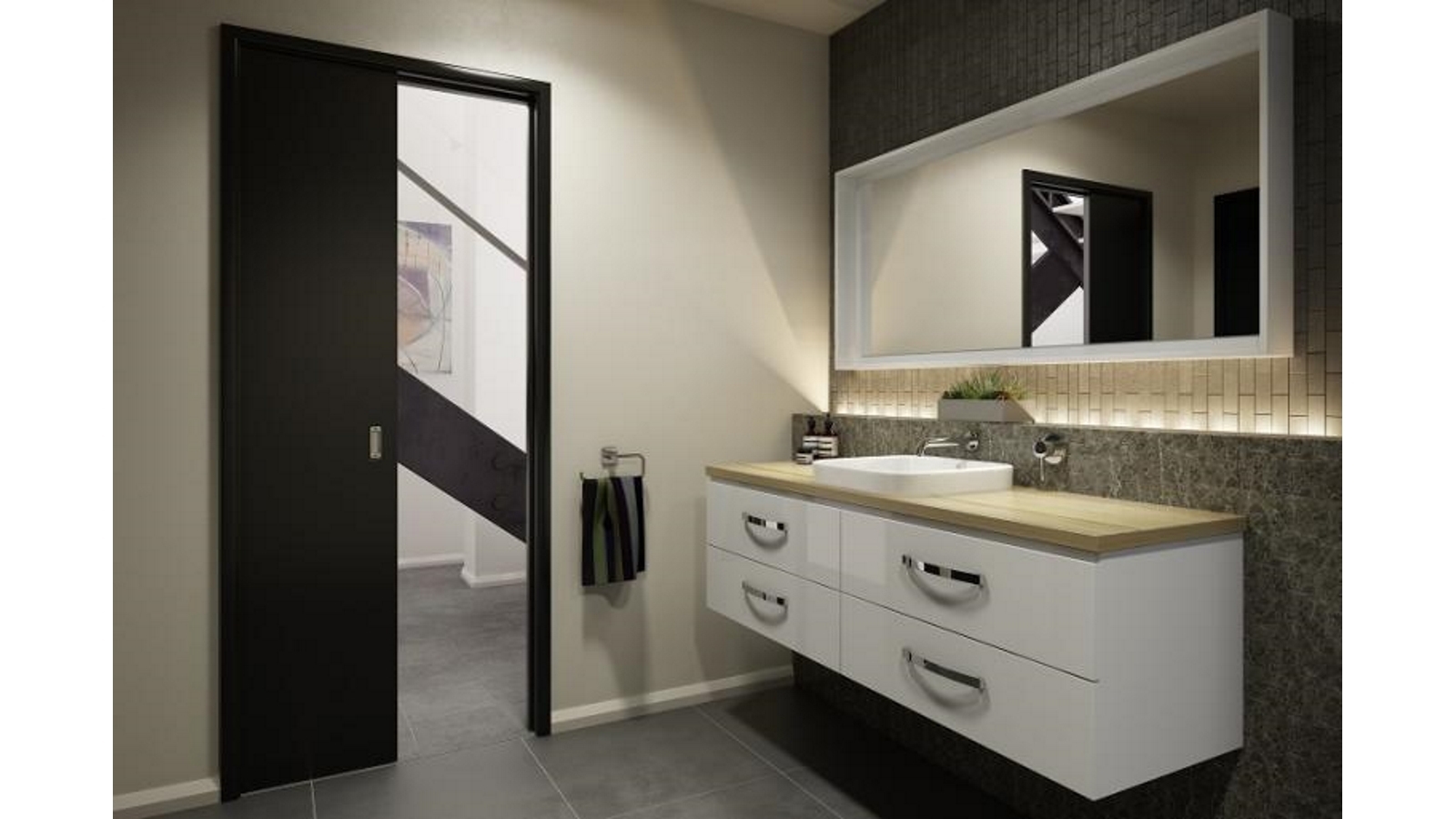 Timberline Halifax 1500mm Framed Mirror