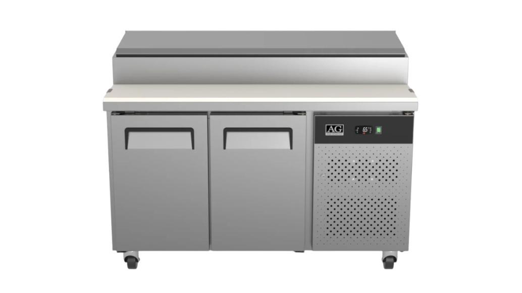 AG Equipment 7 x 1/3 GN Tray 2-Door Saladette Fridge