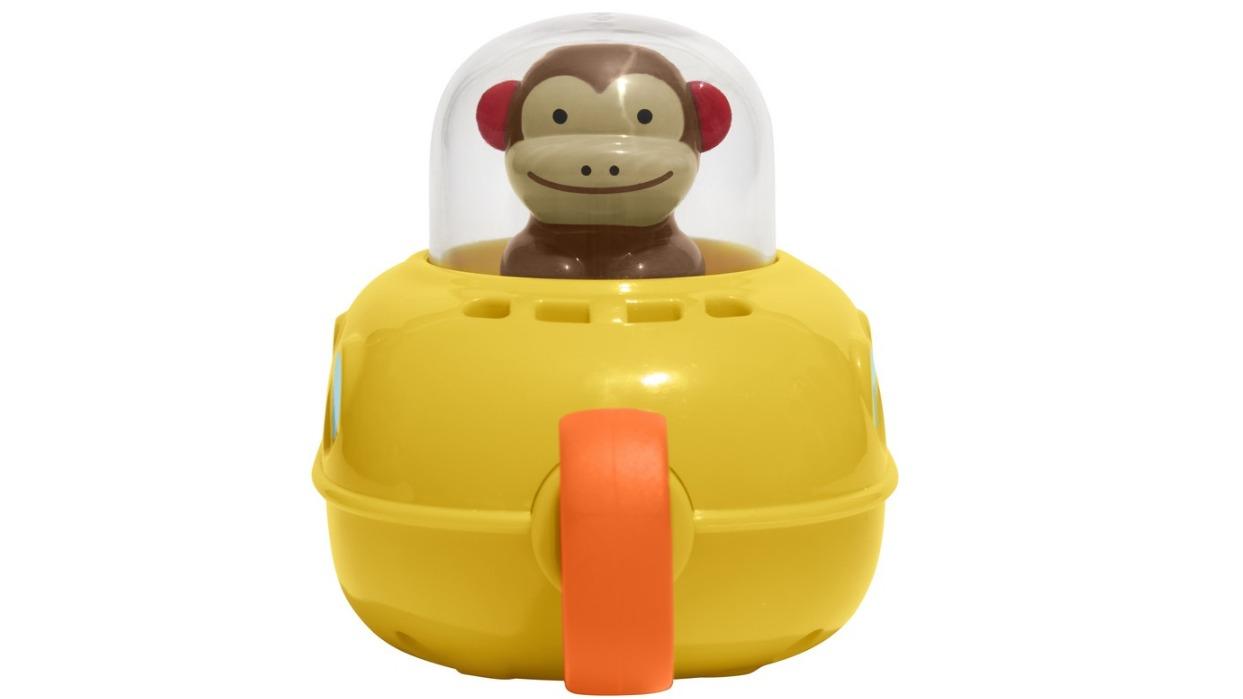 Skip Hop Zoo Bath Pull and Go Monkey Submarine