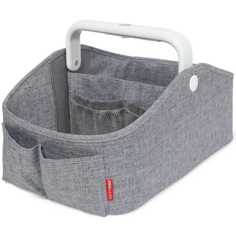 Skip Hop Heather Grey Nursery Style Light Up Nappy Caddy