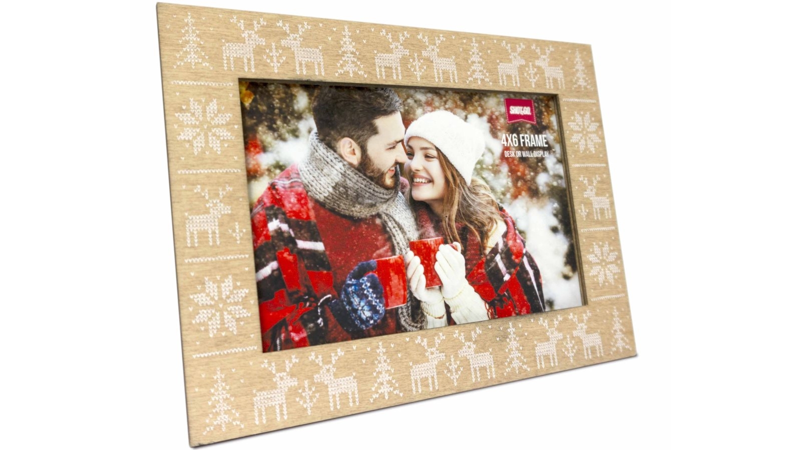 Shot2Go Reindeer Timber Photo Frame