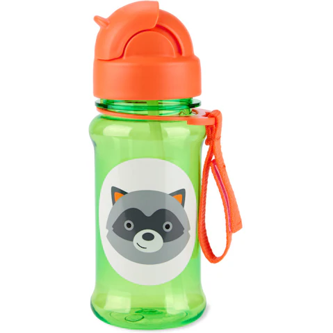 Zoo Tritan Renew Straw Bottle - Raccoon