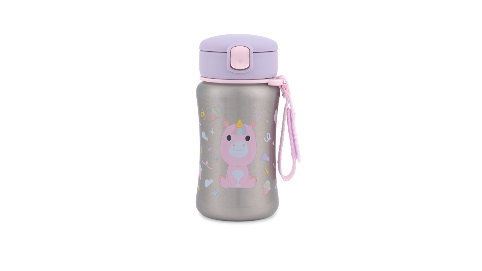Skip Hop Besties Squad Stainless Steel Straw Bottle - Unicorn