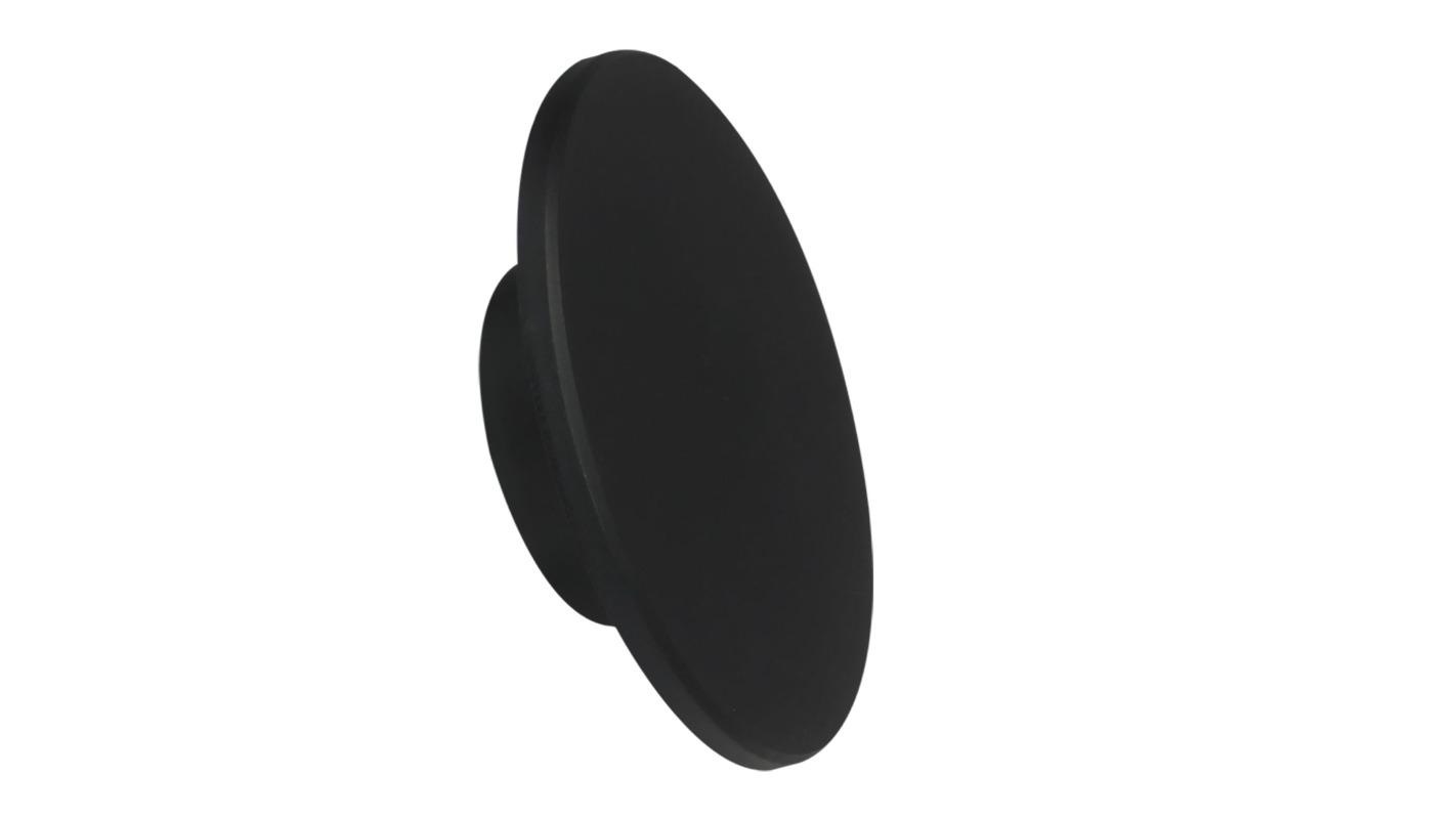 CLA Surface Mounted 12W Round Black Backlit Shadow LED Tri-CCT Wall Light - 18cm