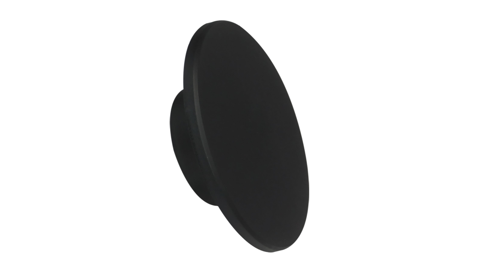 CLA Lighting IP65 and IK08 25cm LED Tri-CCT Round Backlit Exterior Wall Light - Black