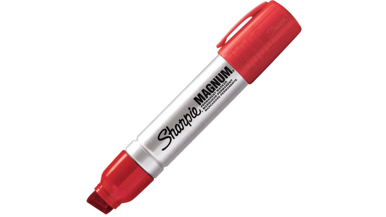 Sharpie Chisel 0.8-1.5cm Red Magnum Permanent Marker - Box of 12 ...