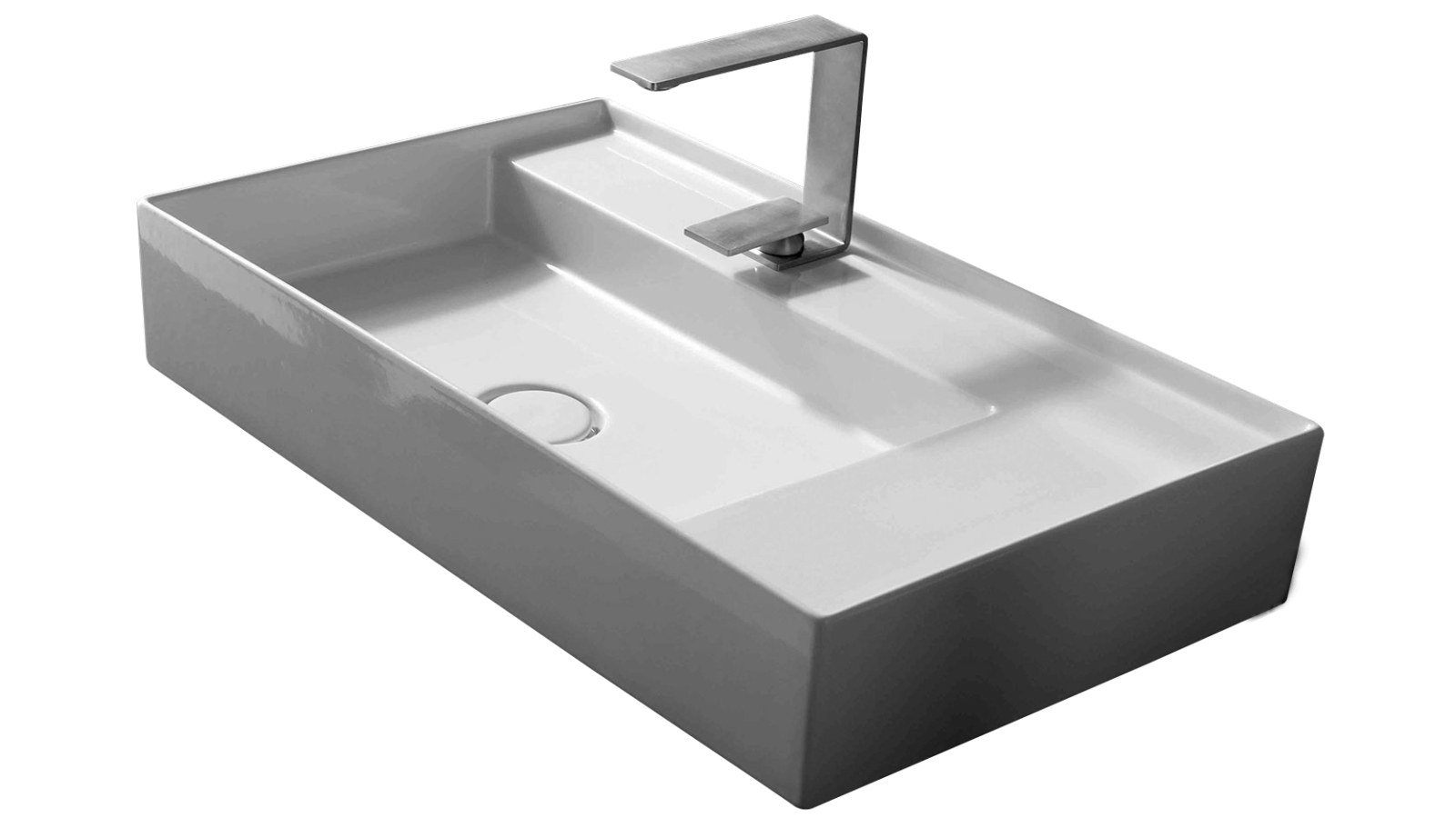 Studio Bagno Shard X65 Bench Basin with 1 Tap Hole