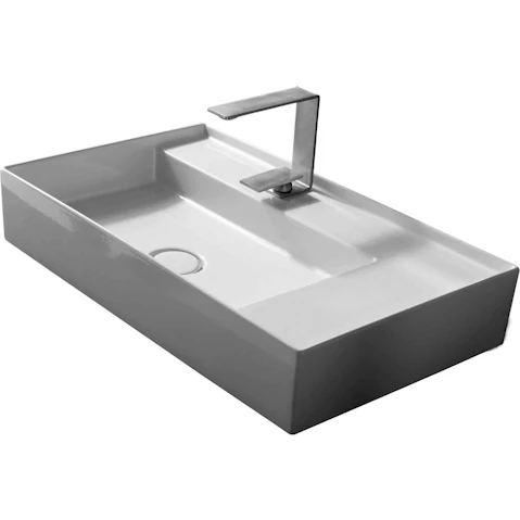 Studio Bagno Shard X65 Bench Basin with 1 Tap Hole