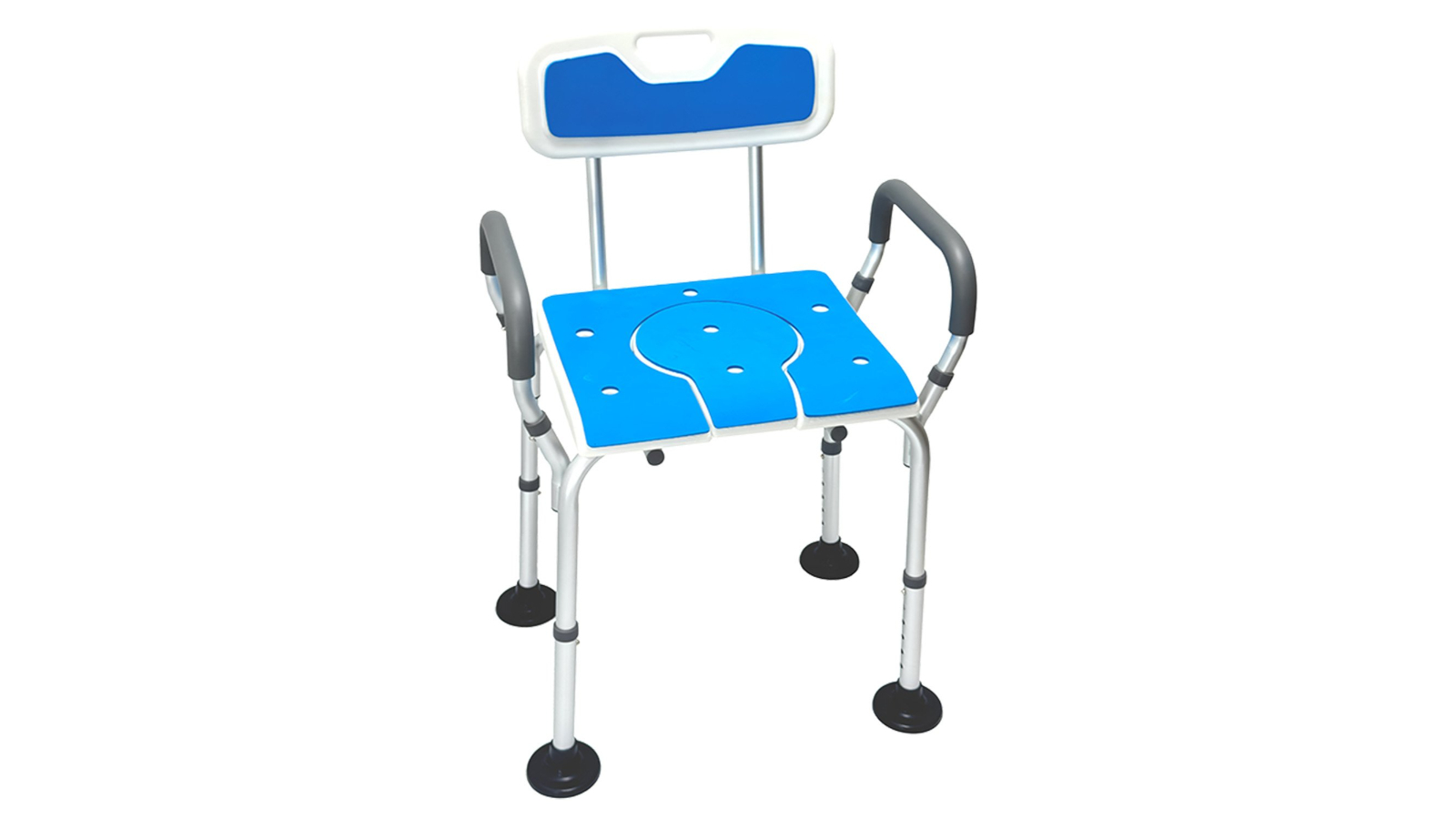 Orthonica Height-Adjustable Aluminium Commode Shower Chair