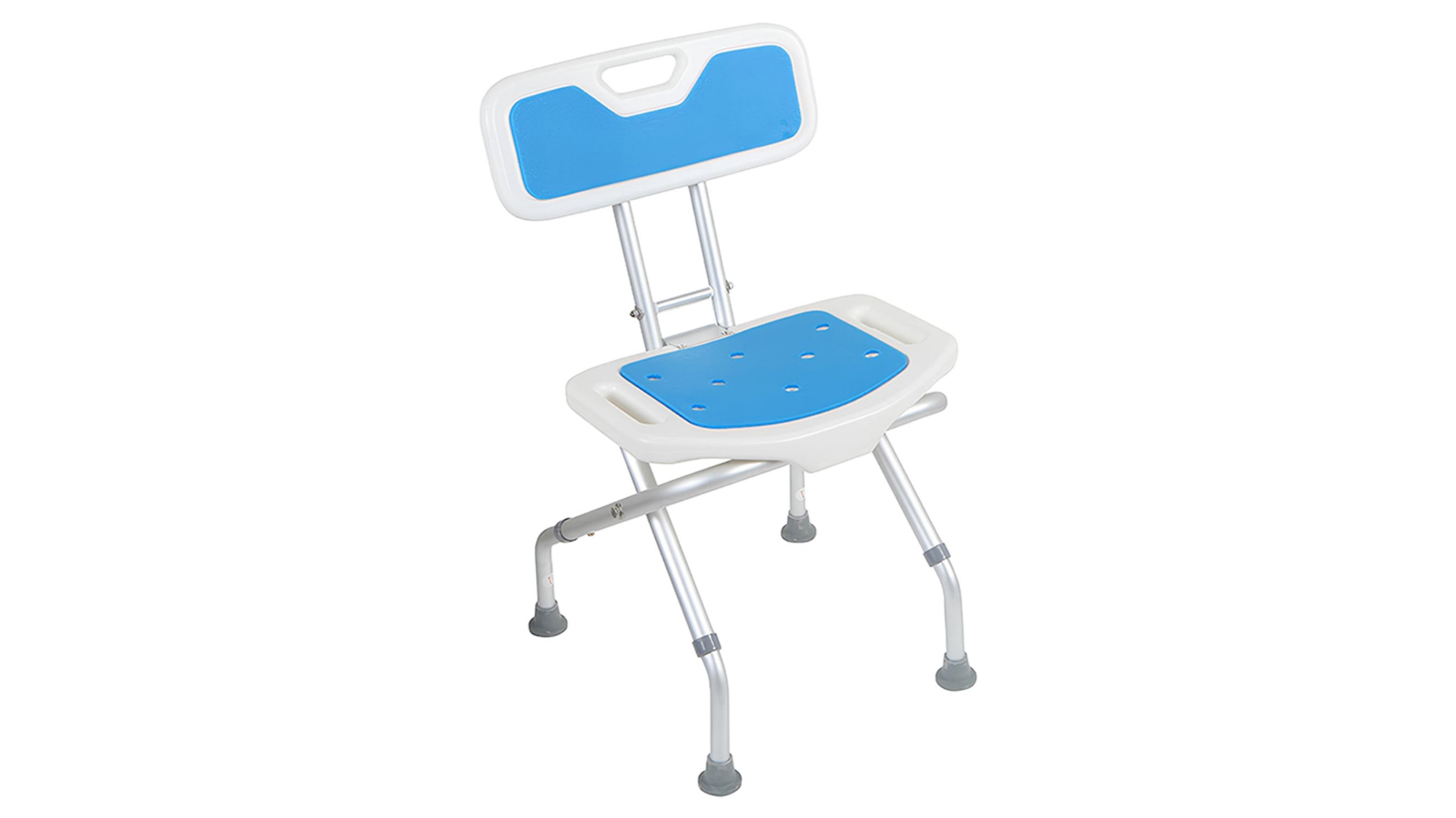 Orthonica Aluminium Frame Adjustable Height and Foldable Commode Shower Chair