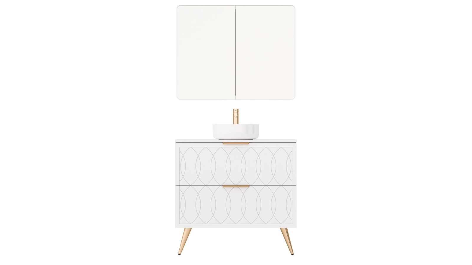 Timberline Sutherland House 900mm Floor Standing Vanity on Legs with Silksurface Top and Above Counter Ceramic Basin