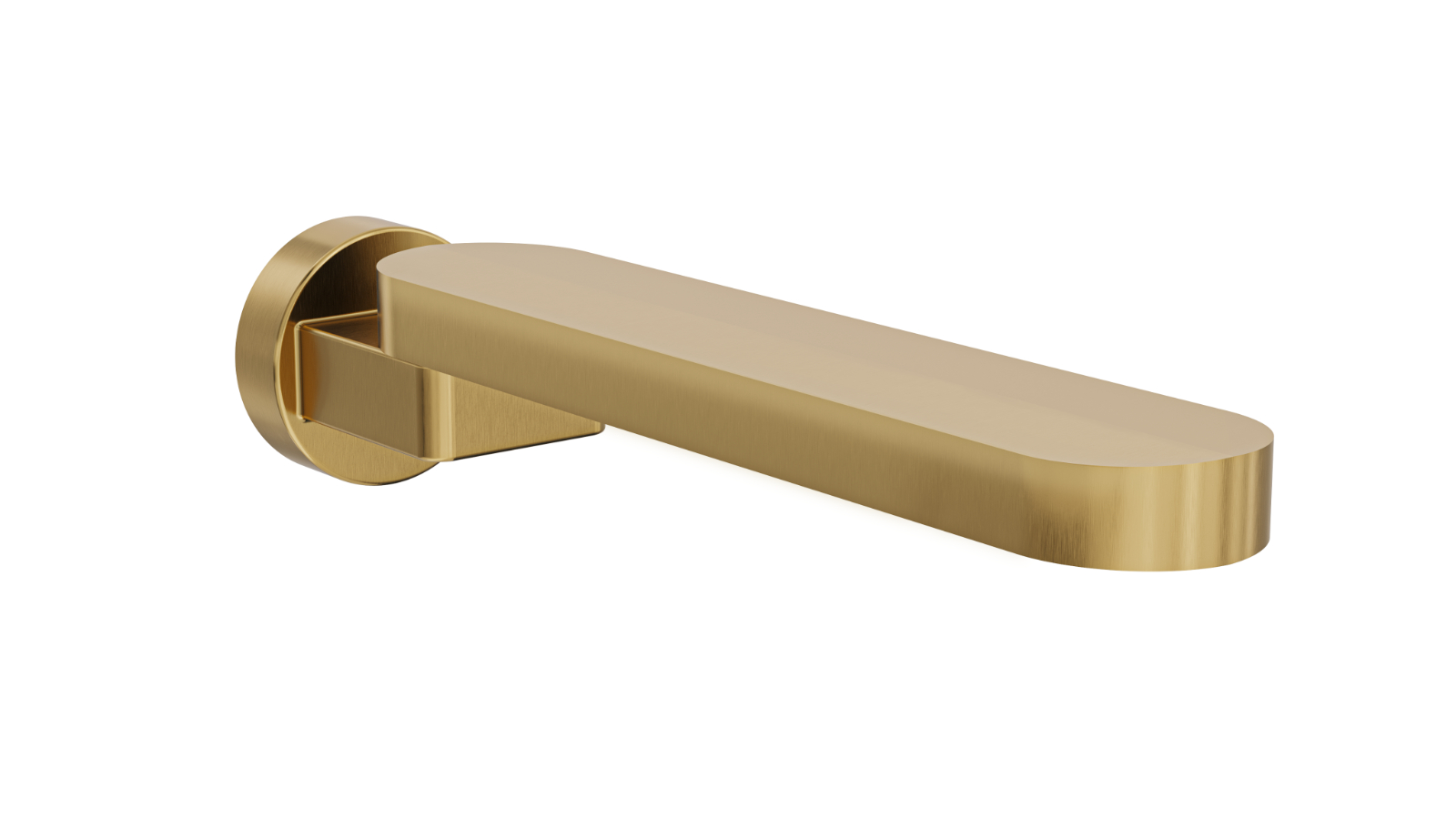 Linsol Shenay S2 Swivel Wall Spout - Brushed Brass