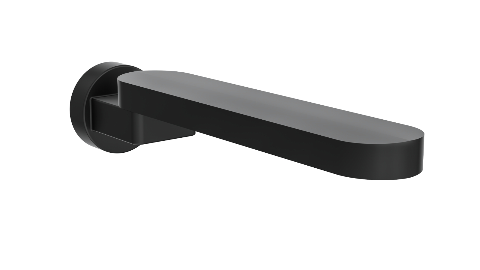 Linsol Shenay S2 Swivel Wall Spout - Matte Black