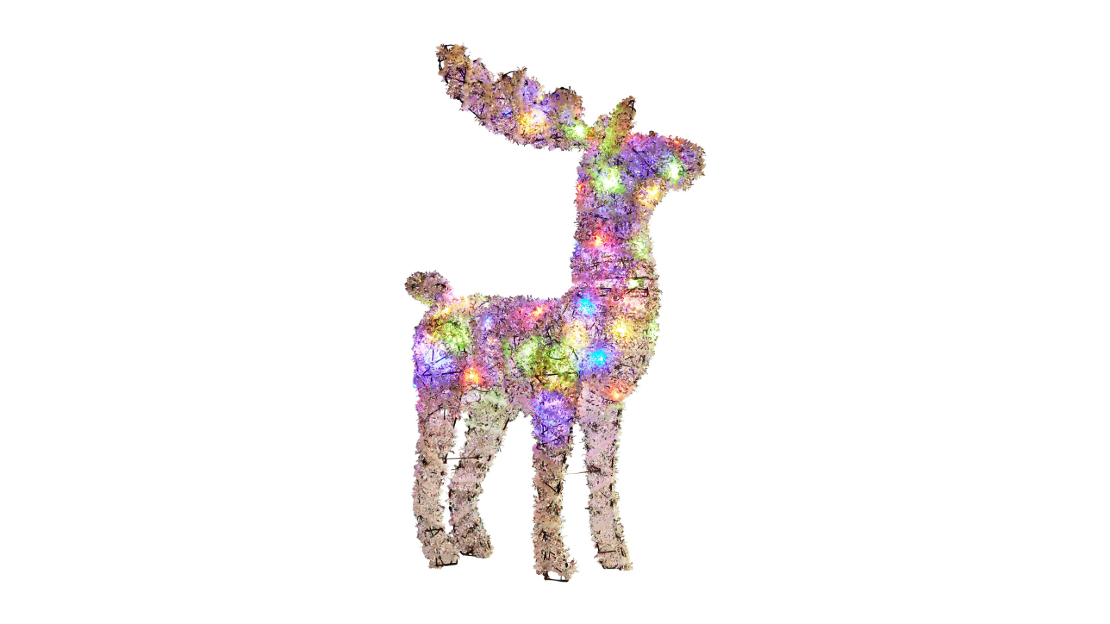 Christabelle Animated Reindeer and Multi-Coloured LED Lights - 112cm