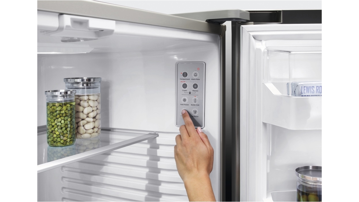 Fisher & Paykel 569L Black Stainless Steel French Door Fridge w/Ice & Water Harvey Norman